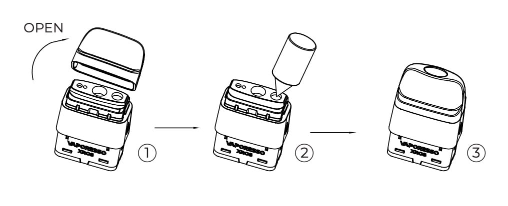 Xros Pod filling instructions