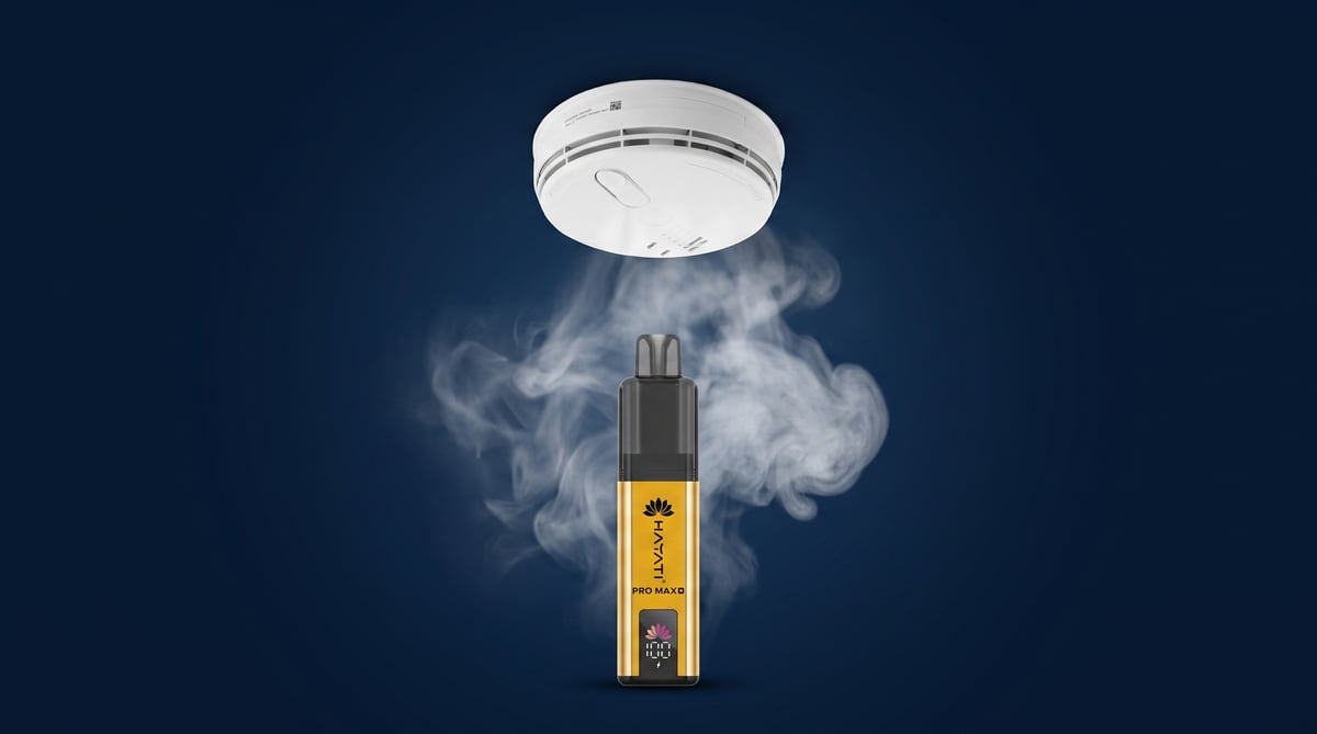 why does my vape set off the smoke alarm Vaping Alarms? UK Science & Fixes 1500 puff disposable Flavor:Blue Wizard Smok G Priv 220W