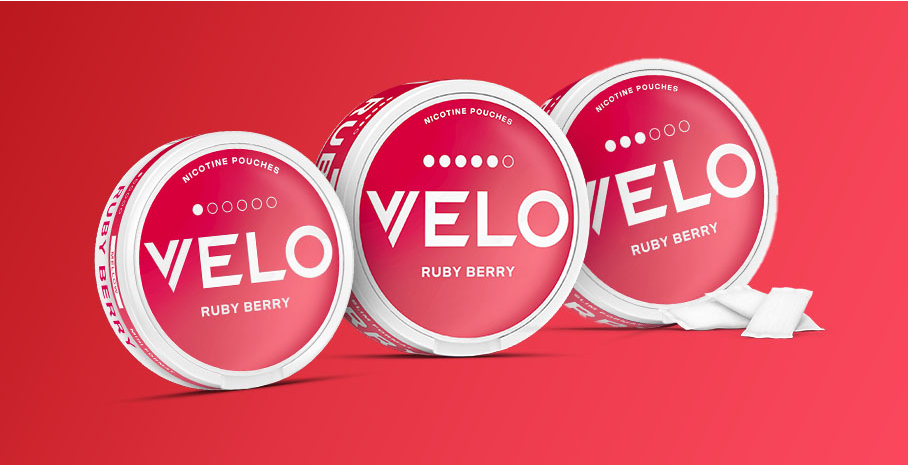 Velo Ruby Berry pouches