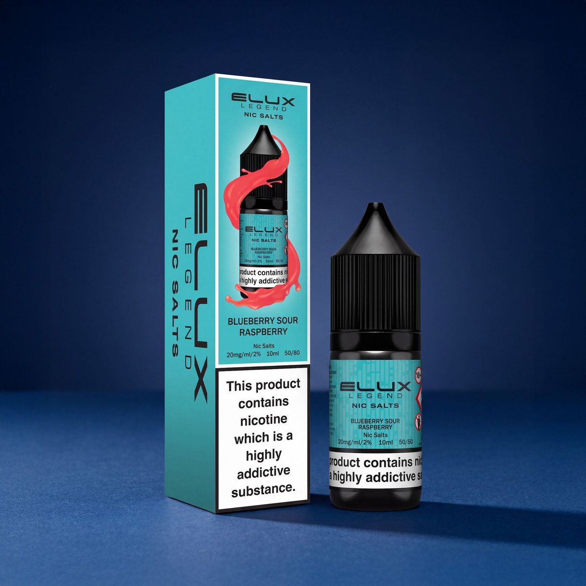 Elux Legends product photography blue background