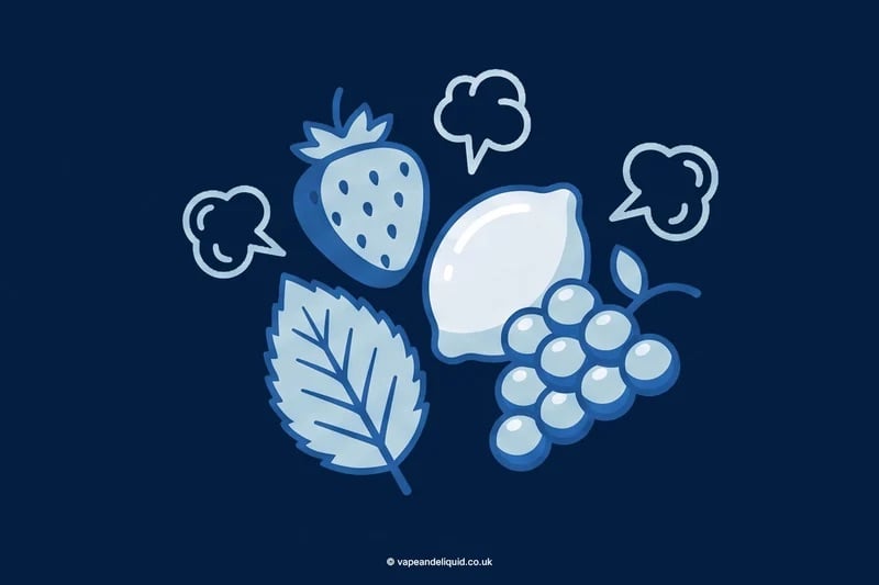Graphic icon showing flavours.